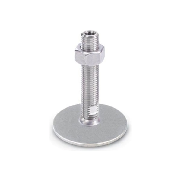 Leveling Foot - Threaded - 2700 Lbs. Capacity - 40mm Base Dia. - J.W. Winco 41-40-M16-100-D0-UK